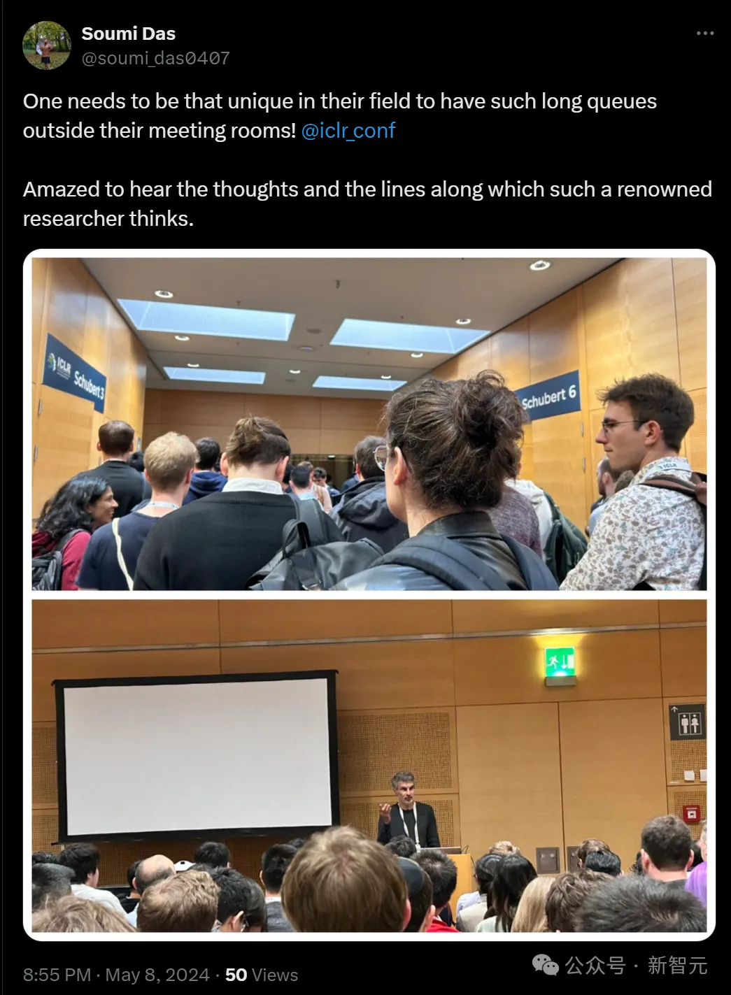 图灵巨头现身ICLR,顶会现场疯狂追星LeCun、Bengio!中国团队三大技术趋势引爆AGI新想象