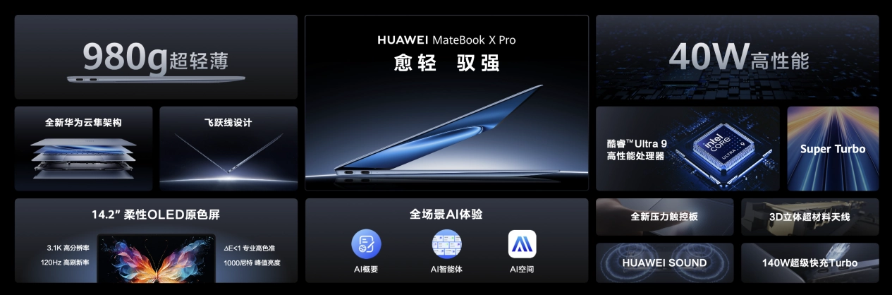 华为粉色笔记本开箱，全新 MateBook X Pro 拂晓粉展现 PC 美学新高度
