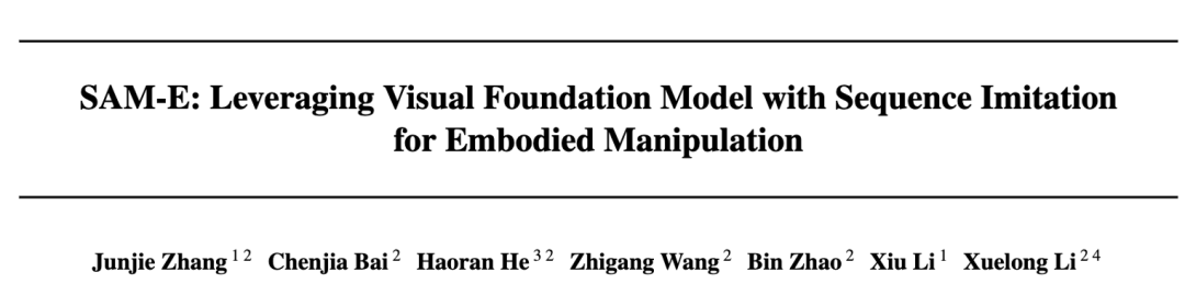 具身智能体三维感知新链条,TeleAI &上海AI Lab提出多视角融合具身模型「SAM-E」