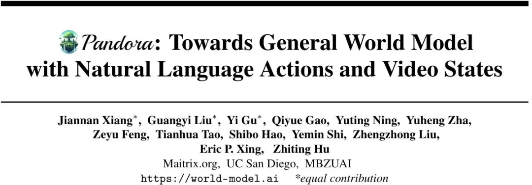 通用世界模型问世:不学习就能生成新领域视频,可实时控制