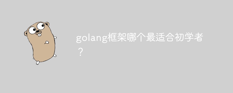 golang框架哪个最适合初学者?