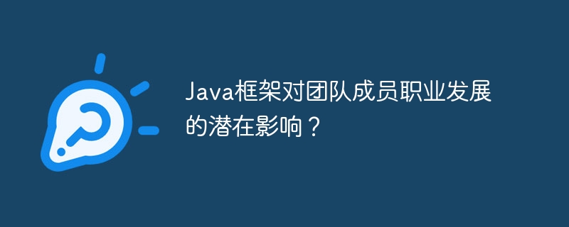 Java框架对团队成员职业发展的潜在影响?