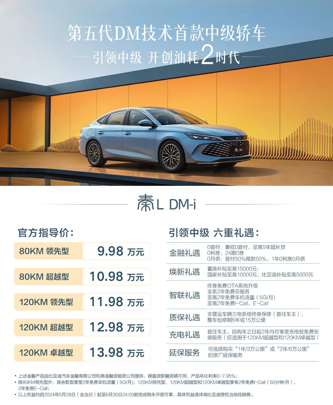 首搭第五代DM技术，“工业奇迹”秦L DM-i震撼上市