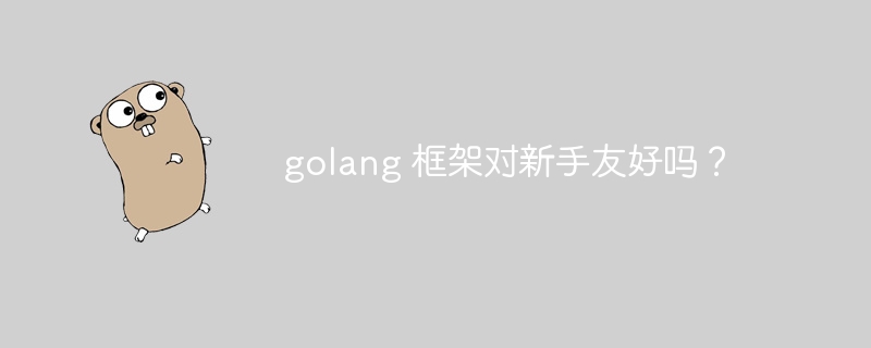 golang 框架对新手友好吗?