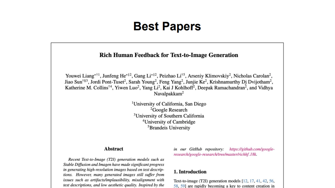 CVPR 2024全部奖项公布！近万人线下参会，谷歌华人研究员获最佳论文奖