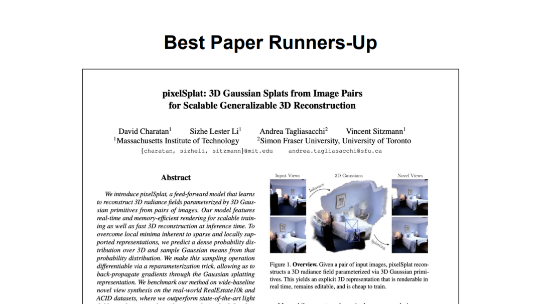 CVPR 2024全部奖项公布！近万人线下参会，谷歌华人研究员获最佳论文奖