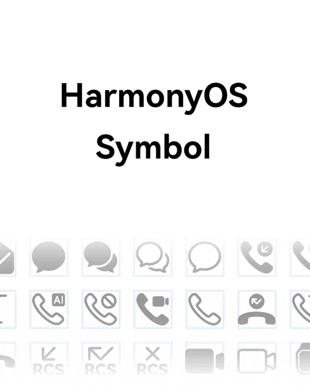 华为与汉仪联合推出 HarmonyOS Symbol 字体：超 1500 个矢量图标、粗细可变、分层定义