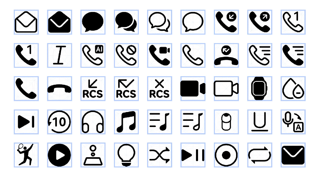 华为与汉仪联合推出 HarmonyOS Symbol 字体：超 1500 个矢量图标、粗细可变、分层定义