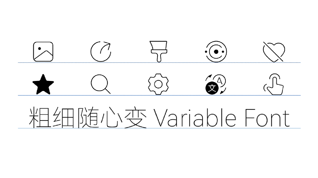 华为与汉仪联合推出 HarmonyOS Symbol 字体：超 1500 个矢量图标、粗细可变、分层定义
