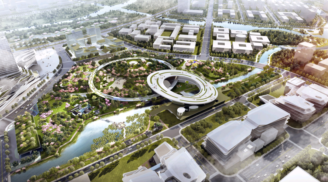上海临港 “莫比乌斯环”主体结构建设完成,公园年底前竣工