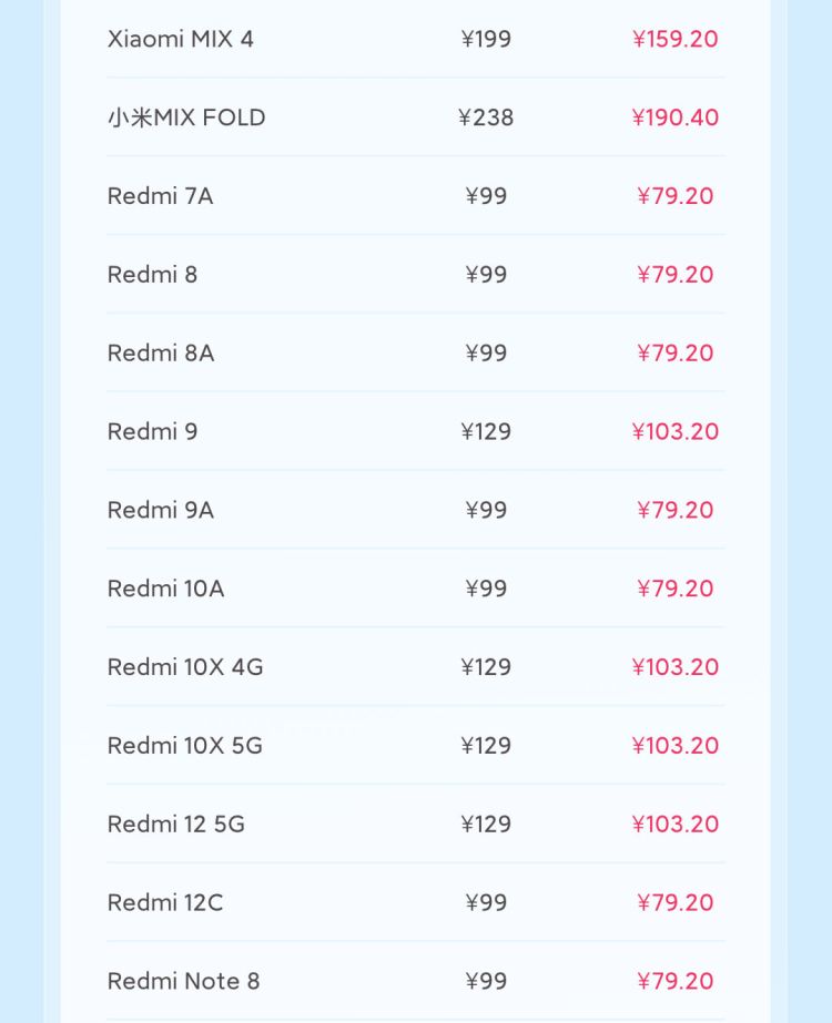 小米感恩季活动开启：80 款手机换电池 8 折、全系笔记本清洁 5 折，49.5 元起