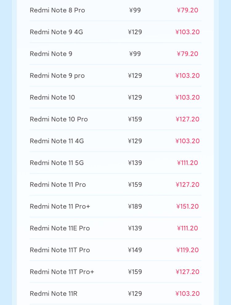 小米感恩季活动开启：80 款手机换电池 8 折、全系笔记本清洁 5 折，49.5 元起