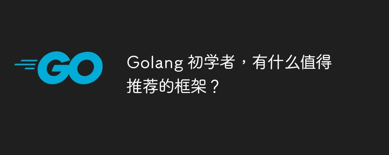 Golang 初学者,有什么值得推荐的框架?