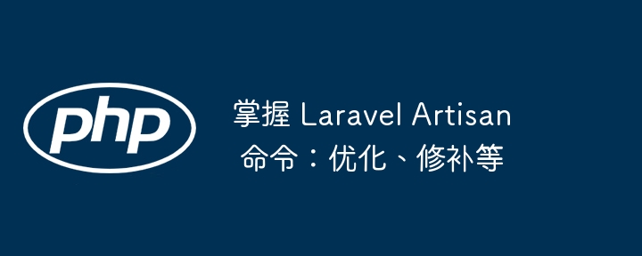 掌握 Laravel Artisan 命令：优化、修补等