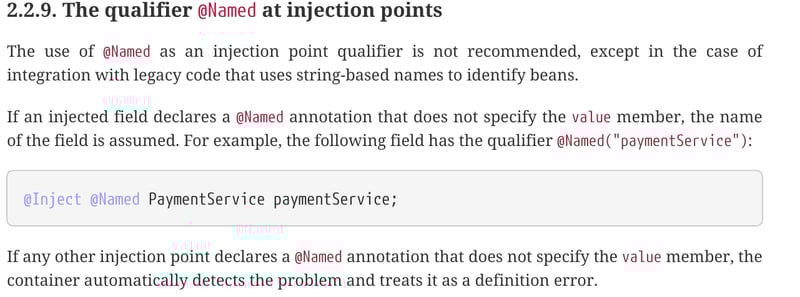 与 @Named 一起揭开挑战