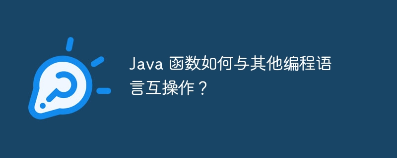 Java 函数如何与其他编程语言互操作?