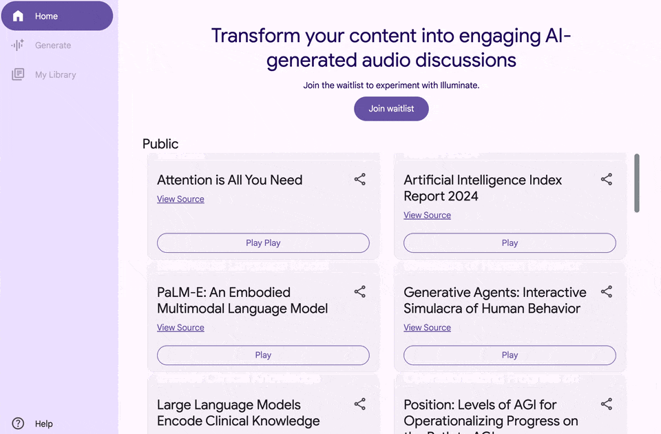 任意论文一键变播客,谷歌正式发布Illuminate,它能重构研究者的学习方式吗?
