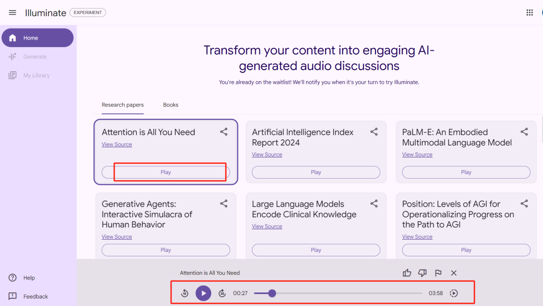任意论文一键变播客,谷歌正式发布Illuminate,它能重构研究者的学习方式吗?