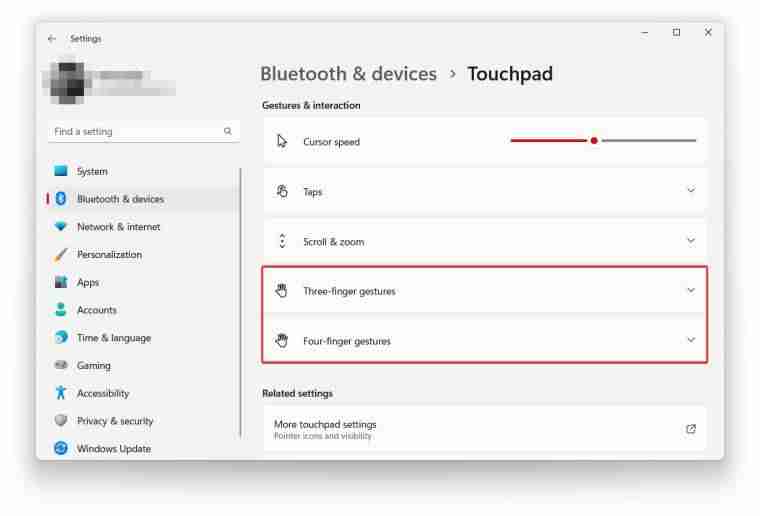 Win11触摸板手势自定义设置方法
