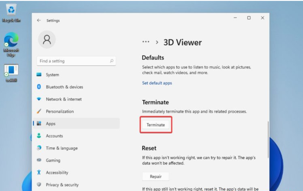 win11怎么强制退出应用 win11强制退出应用的方法