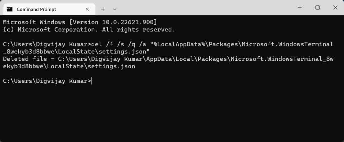 如何在Windows 11中将终端设置重置为其默认值