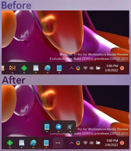 Windows11 22H2系统开启任务栏Overflow功能的方法