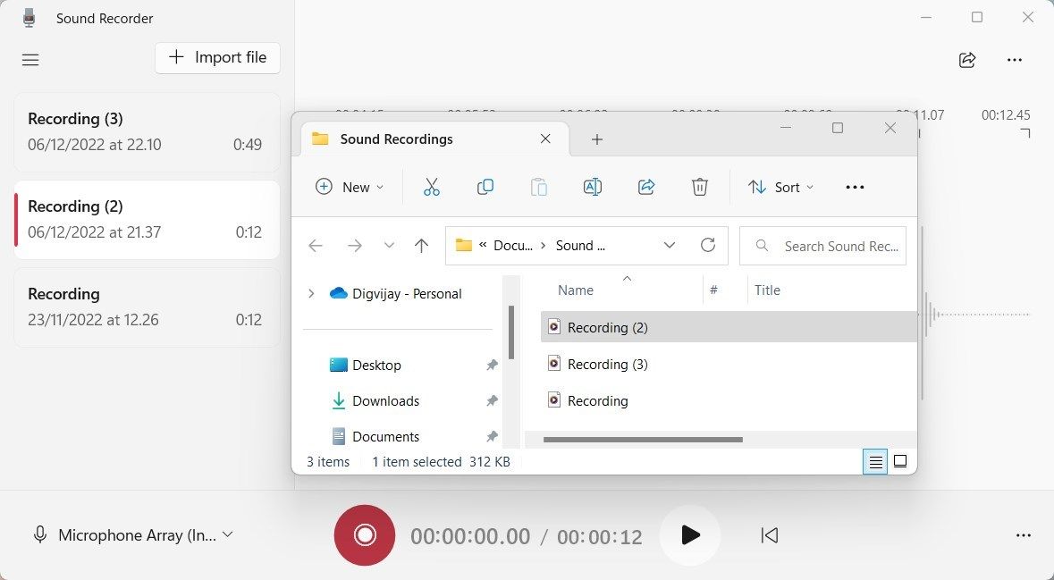 Windows 11上的录音机键盘快捷键指南
