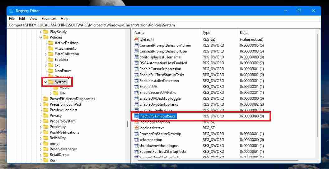 如何在Windows上设置自定义非活动锁定时间