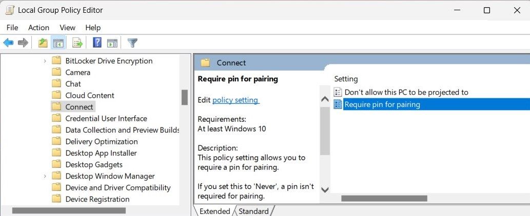 如何在Windows 11上投影时禁用PIN