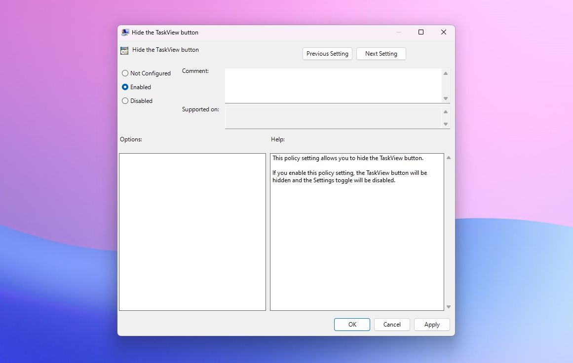 如何从Windows 11任务栏中隐藏任务视图按钮