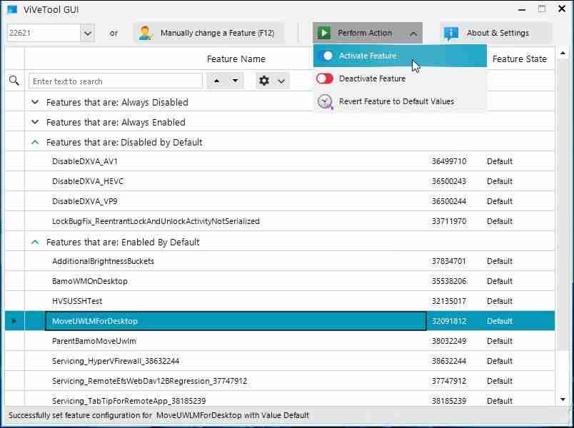 如何使用ViVeTool
