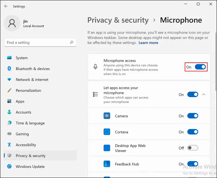 修复麦克风在Windows 11上无法正常工作
