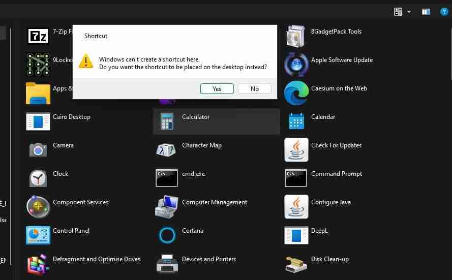 如何使用Microsoft Store (UWP) 应用程序创建快捷方式