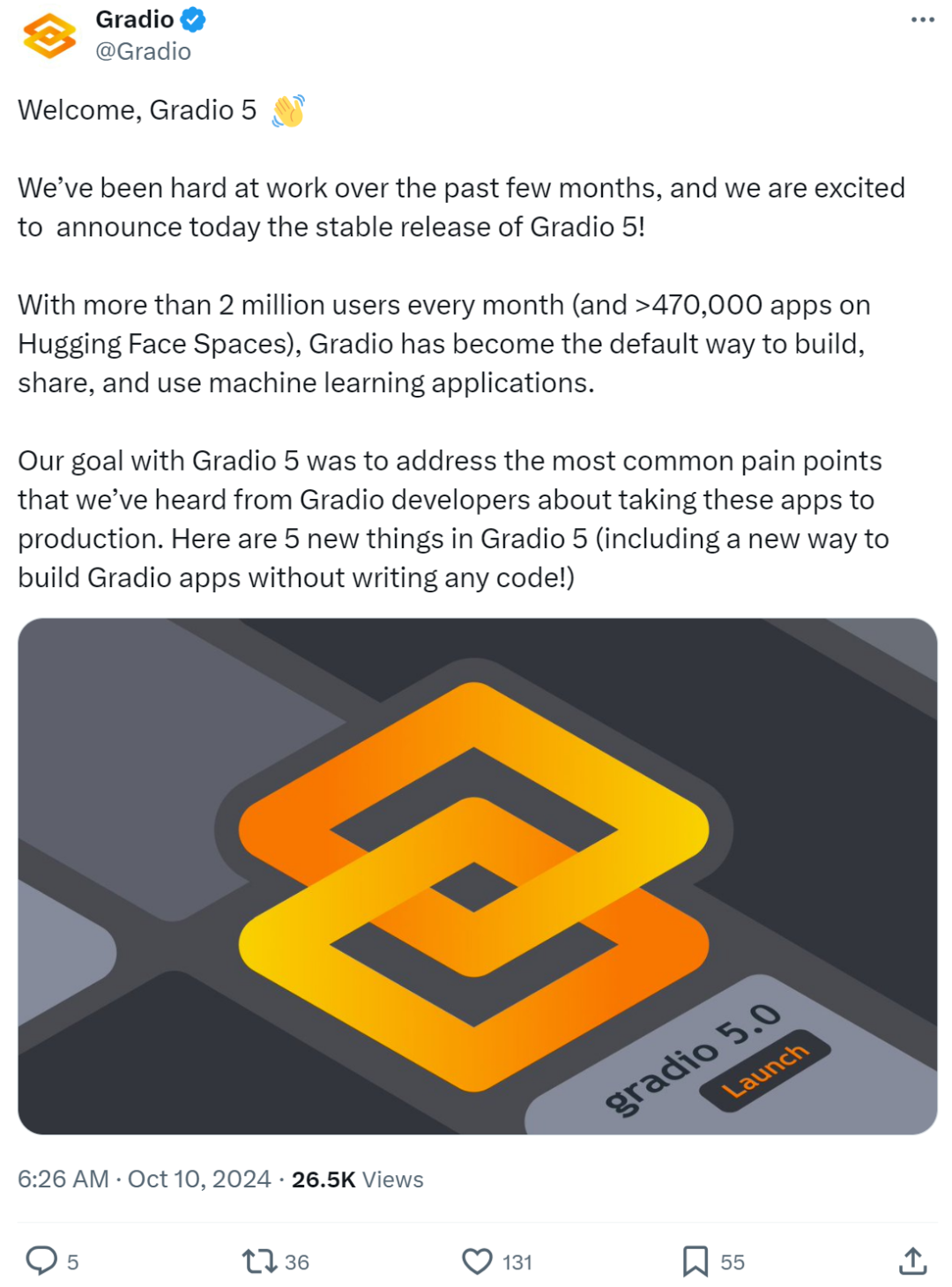 开源软件Gradio上新5大功能,几行Python代码,构建Web应用程序