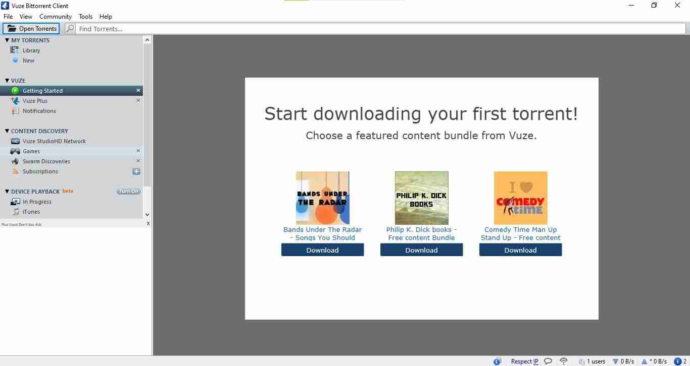 5个Windows最佳Torrent客户端