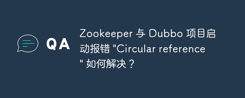 Zookeeper 与 Dubbo 项目启动报错 \