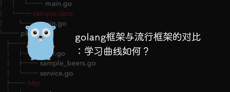 golang框架与流行框架的对比:学习曲线如何?