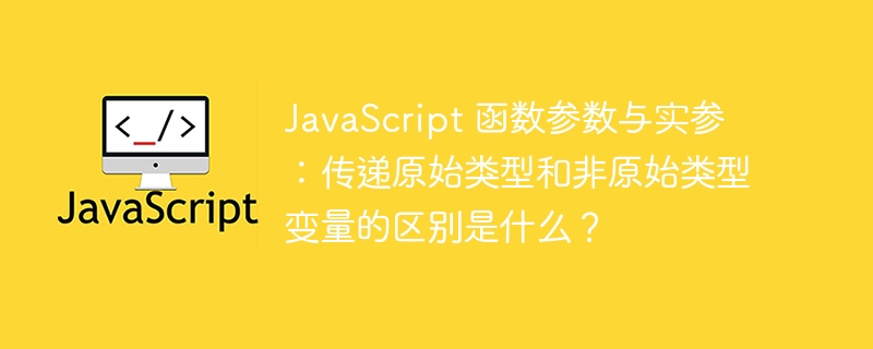 JavaScript 函数参数与实参:传递原始类型和非原始类型变量的区别是什么?