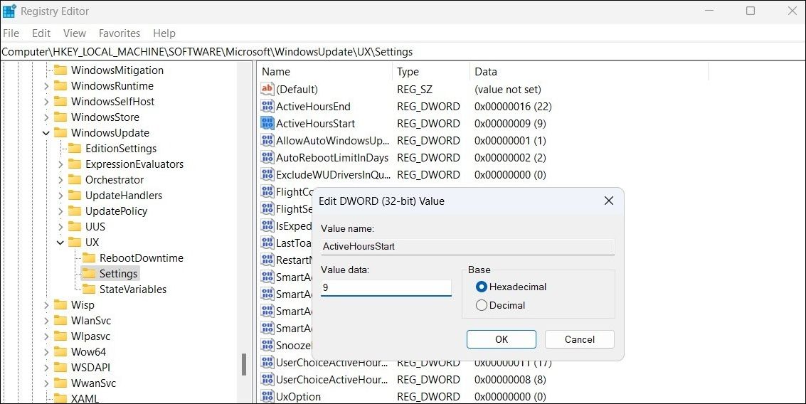 如何在Windows 11上设置活动时间避免突然更新
