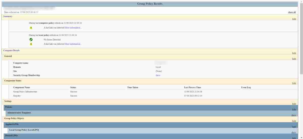如何使用GPResult命令