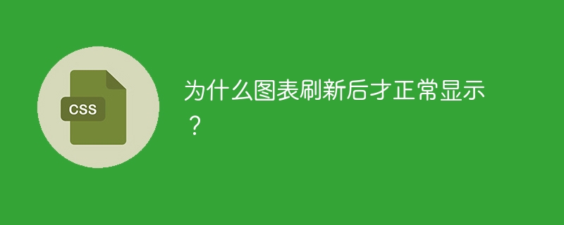 为什么图表刷新后才正常显示？