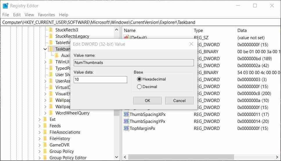 如何修复任务栏缩略图预览在Windows中不起作用
