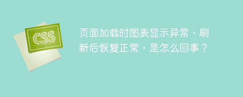 页面加载时图表显示异常，刷新后恢复正常，是怎么回事？