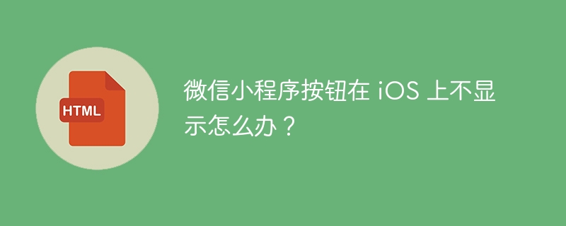 微信小程序按钮在 iOS 上不显示怎么办？ 
