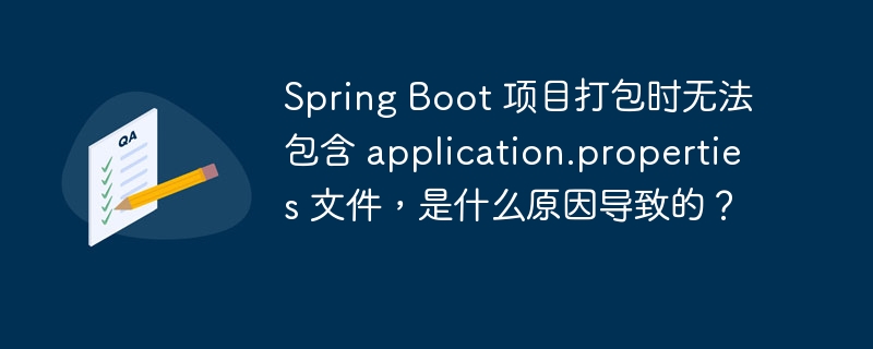 Spring Boot 项目打包时无法包含 application.properties 文件，是什么原因导致的？