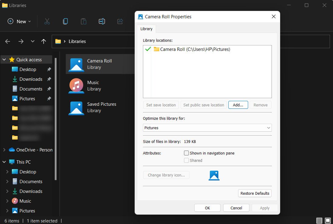 修复Windows相机应用程序无法保存照片或视频