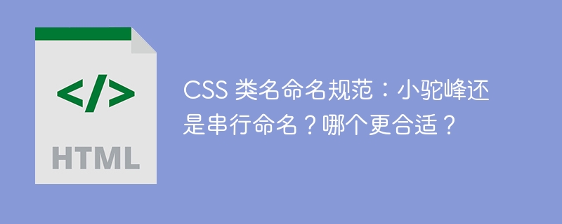 CSS 类名命名规范：小驼峰还是串行命名？哪个更合适？ 
