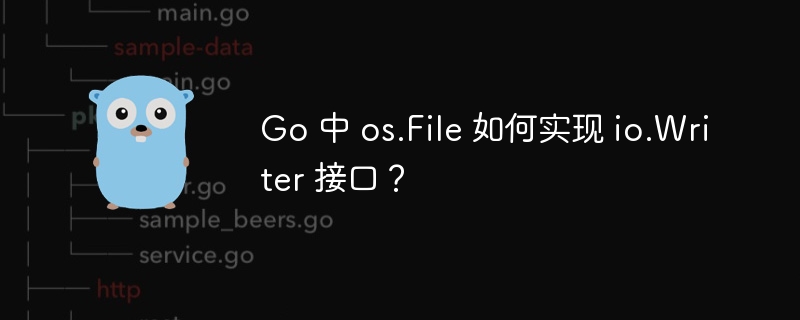 Go 中 os.File 如何实现 io.Writer 接口？