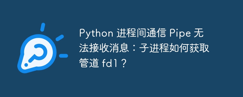 Python 进程间通信 Pipe 无法接收消息：子进程如何获取管道 fd1？