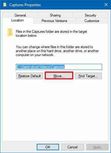 Win10怎么更改捕获文件夹位置 Win10更改捕获文件夹位置的方法